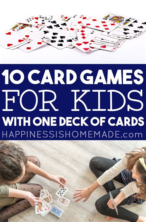 10 Card Games for Kids (with One Simple Card Deck).